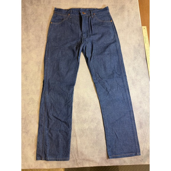 Wrangler Other - Wrangler 13MWZ Cowboy Cut Original Fit Jeans Indigo Blue Mens 36x32